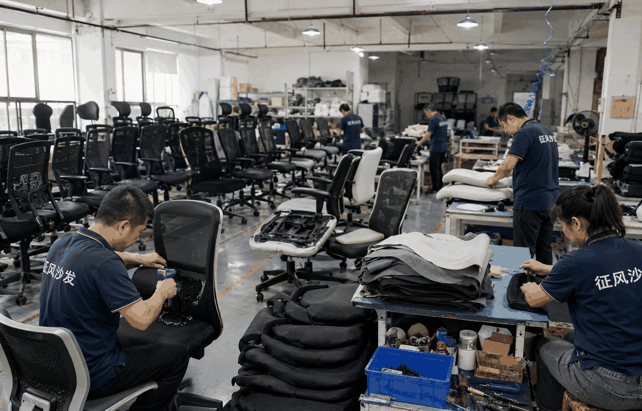 办公椅批量维修案例图